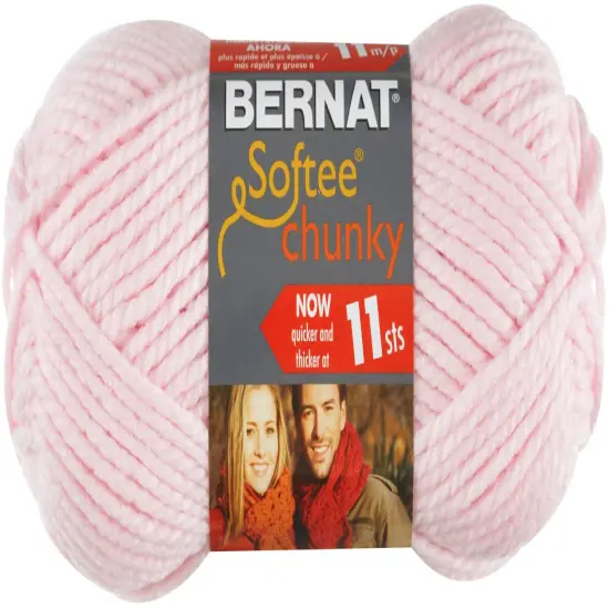Multipack of 24 - Bernat Softee Chunky Yarn-Baby Pink {2}