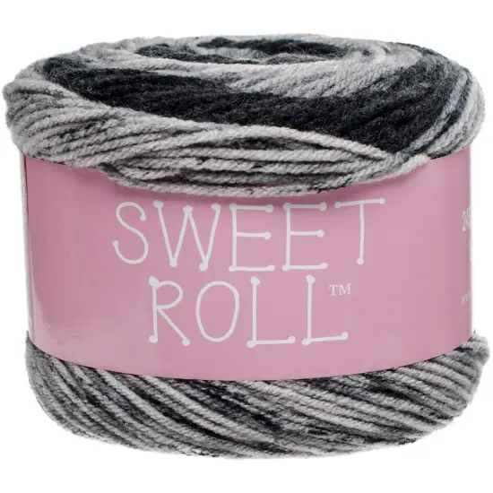 Multipack of 12 - Premier Yarns Sweet Roll Yarn-Black Pepper Swirl {2}