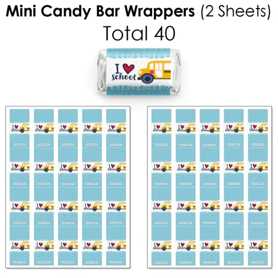 Big Dot of Happiness Back to School - First Day of School Classroom Decorations Candy Favor Sticker Kit - 304 Pieces {4}