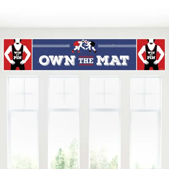 Big Dot of Happiness Own the Mat - Wrestling - Wrestler Party Decorations Party Banner {6}