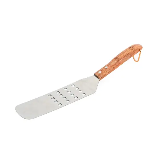 Fox Run Flex Griddle Spatula Stainless Steel Wood Handle 17 x 3 inch {1}