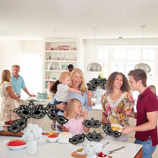 Big Dot of Happiness Masquerade - Mask Party Centerpiece Sticks - Showstopper Table Toppers - 35 Pieces {6}