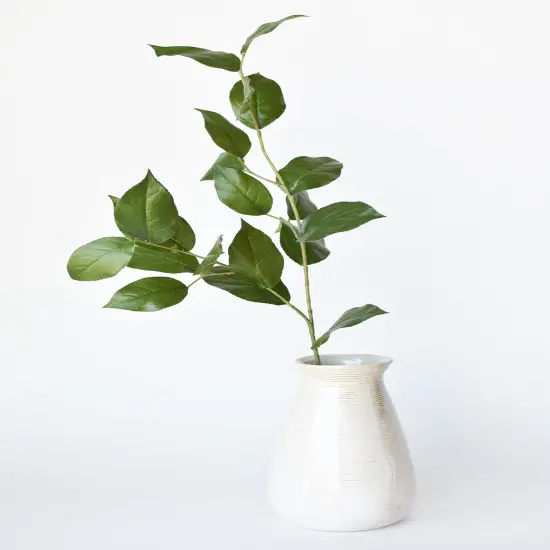 36" Faux Lemon Leaf Branch Stem {4}