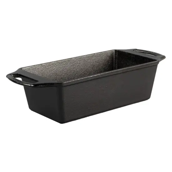 Lodge Cast Iron Loaf Baking Pan Seasoned Dual Handles 8.5 x 4.5 {1}