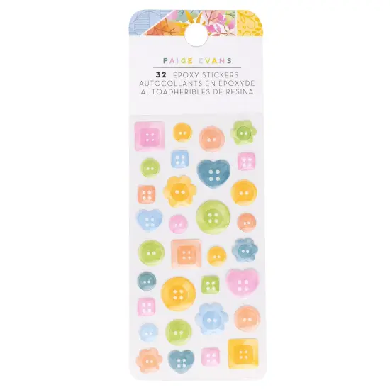 Paige Evans Garden Shoppe Epoxy Stickers - 32pcs {1}