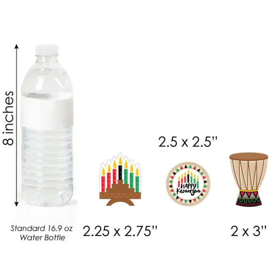 Big Dot of Happiness Happy Kwanzaa - Diy Shaped Holiday Party Cut-Outs - 24 Count {6}
