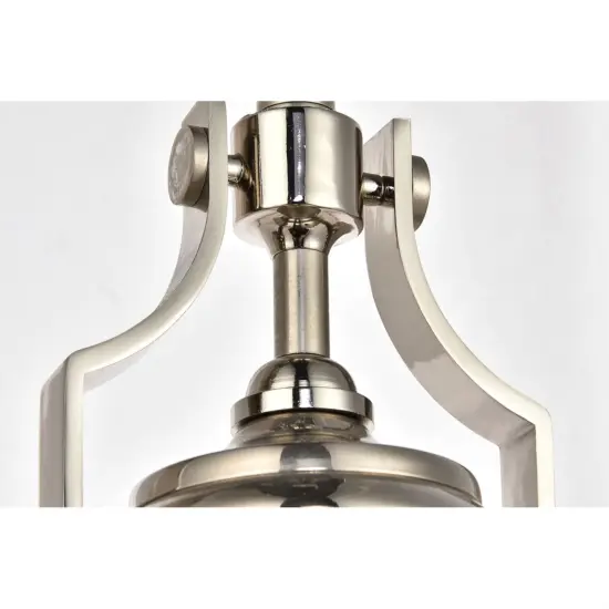 Eamon Collection Pendant D13 H13.3 Lt:1 polished Nickel Finish {4}