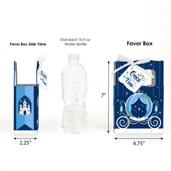 Big Dot of Happiness Fairy Tale Fantasy - Royal Prince and Princess Party Favor Boxes - Set of 12 {3}