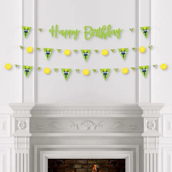 Big Dot of Happiness Let&rsquo;s Rally - Pickleball - Birthday Party Letter Banner Decoration - 36 Banner Cutouts and Happy Birthday Banner Letters {4}