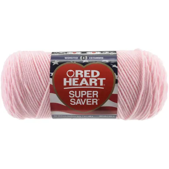 Multipack of 12 - Red Heart Super Saver Yarn-Baby Pink {2}