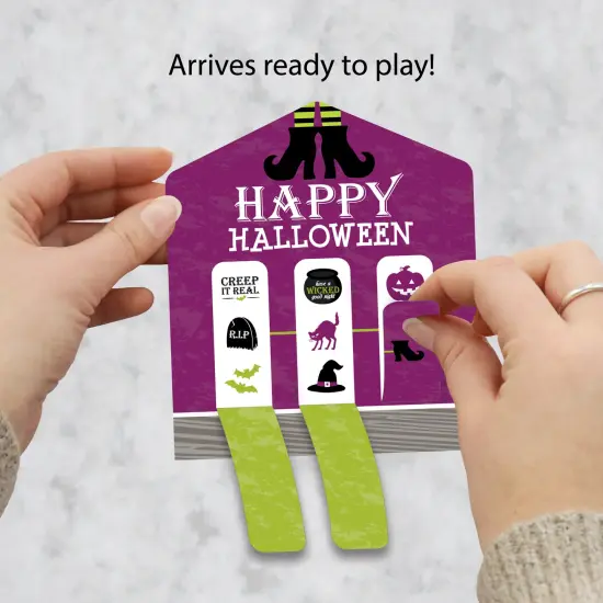 Big Dot of Happiness Happy Halloween - Witch Party Game Pickle Cards - Pull Tabs 3-in-a-Row - 12 Ct {3}