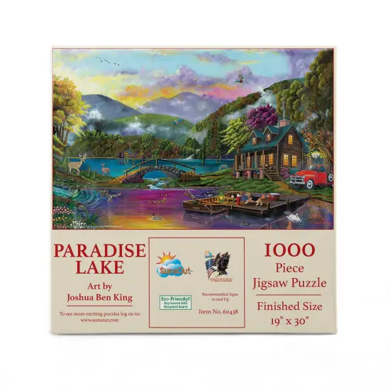 Sunsout Paradise Lake 1000 pc Jigsaw Puzzle 60438 {4}