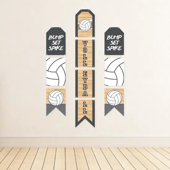 Big Dot of Happiness Bump, Set, Spike - Volleyball - Hanging Vertical Paper Door Banners - Baby Shower or Birthday Party Wall Kit - Indoor Door Decor {4}