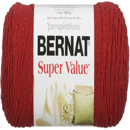 Bernat Super Value Redwood Heather Yarn - 3 Pack of 198g/7oz - Acrylic - 4 Medium (Worsted) - 426 Yards - Knitting/Crochet {2}