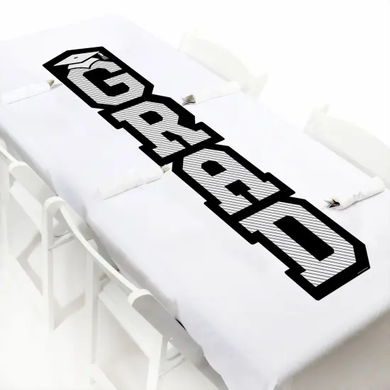 Big Dot of Happiness Graduation Cheers Banner - Vertical Shaped Banner Decorations {7}