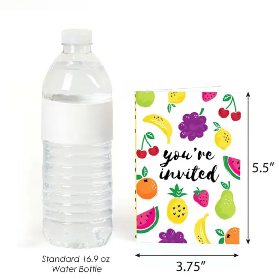 Big Dot of Happiness Tutti Fruity - Fill-In Frutti Summer Baby Shower or Birthday Party Invitations (8 count) {4}