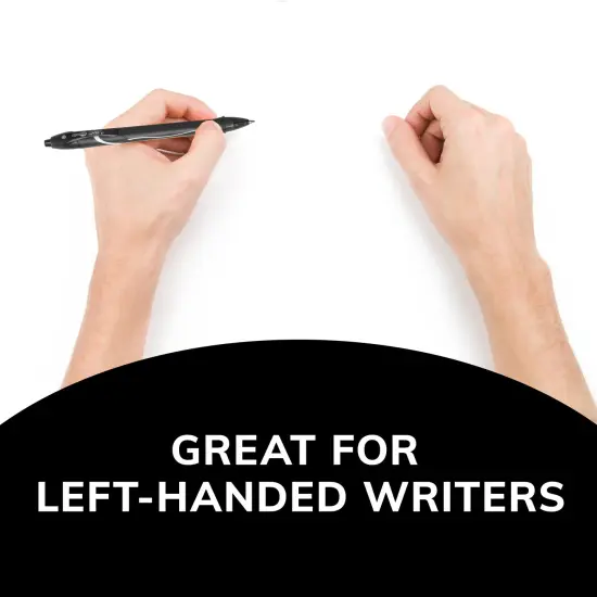 BIC Gel-ocity Retractable Quick Dry Gel Pen, Medium Point (0.7mm), Black, Comfortable Full Grip, 12-Count {7}