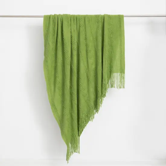 Decorative Throw Blanket - 50x60in Soft Knit with Delightful Fringe Edges for a Sophisticated and Cozy Touch to Your Living Space Lightweight, Breathable, Easy Care, Versatile, All-Season, Ideal for Lounging, Gifting Beige {9}