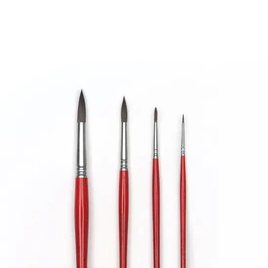 Blick Master Natural Round Brush Set - Set of 4 {1}