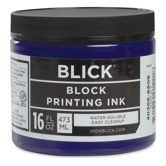 Blick Water-Soluble Block Printing Ink - Violet, 16 oz Jar {1}