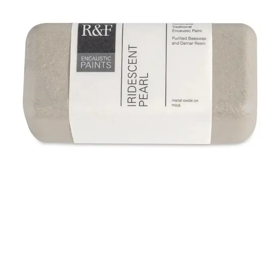 R&F Encaustic Paint Block - Iridescent Pearl, 104 ml block {1}