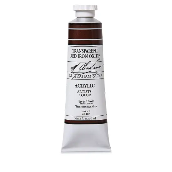 M. Graham Artists' Acrylics - Transparent Red Oxide, 2 oz tube {2}