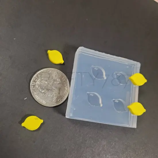 Lemons / Limes Stud Earrings Silicone Mold | Jewelry Mold | Resin Clay Mold | Earrings Bits Mold Fruit Earrings(B7) {2}
