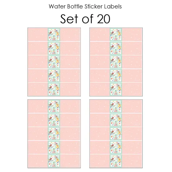 Big Dot of Happiness Let's Be Fairies - Fairy Garden Birthday Party Water Bottle Sticker Labels - Set of 20 {4}