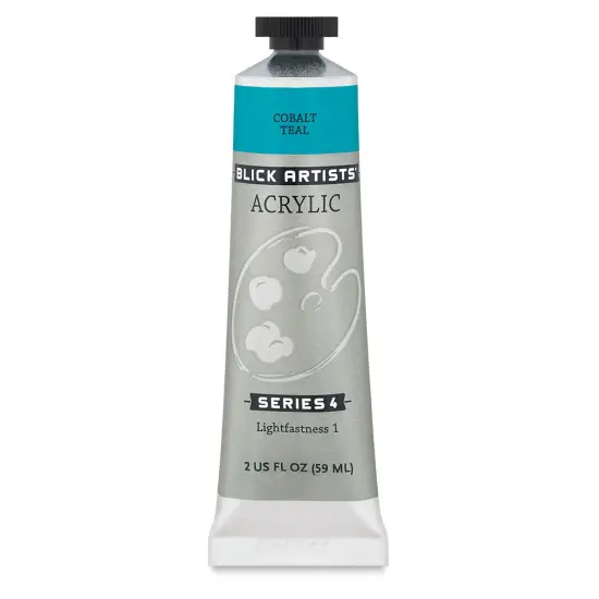 Blick Artists' Acrylic - Cobalt Teal, 2 oz tube {1}