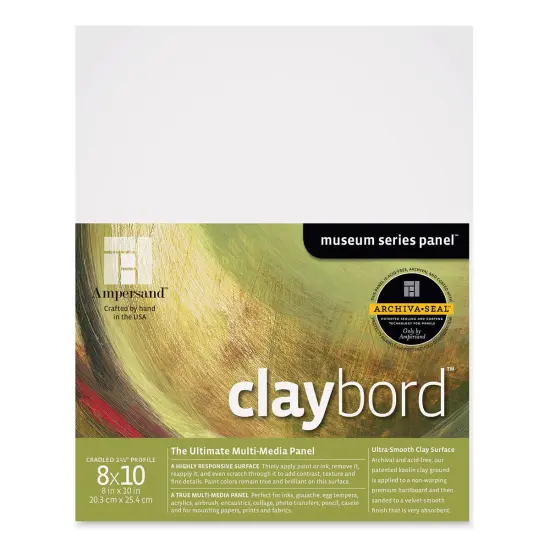 Ampersand Claybord - 8" x 10", 1 -1/2" Cradled {1}