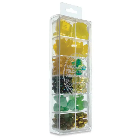 John Bead Czech Glass Bead Box Mix - Citrus Sparkles {1}
