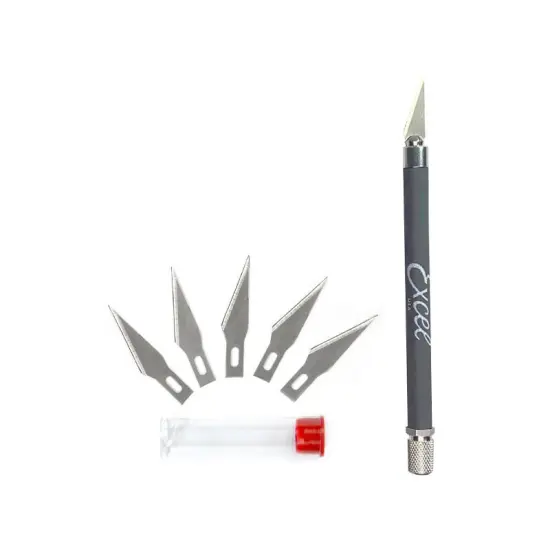 K18 Grip-On Knife With Extra Blades Blue {4}