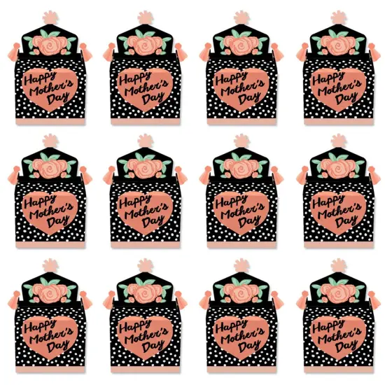 Big Dot of Happiness Best Mom Ever - Treat Box Party Favors - Mother's Day Party Goodie Gable Boxes - Set of 12 {6}