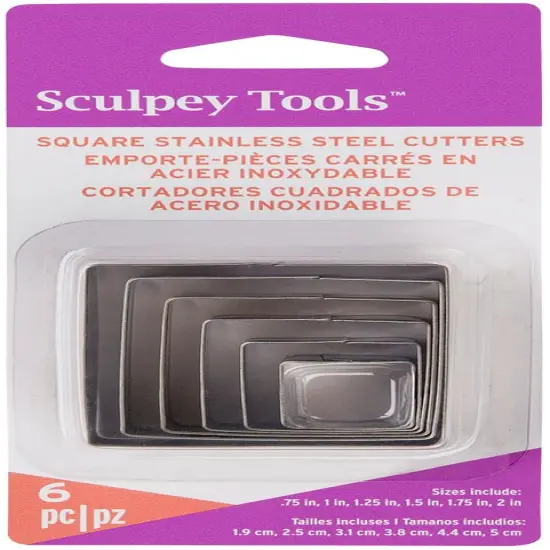 Sculpey Premo Cutter Set 6/Pkg-Square {1}