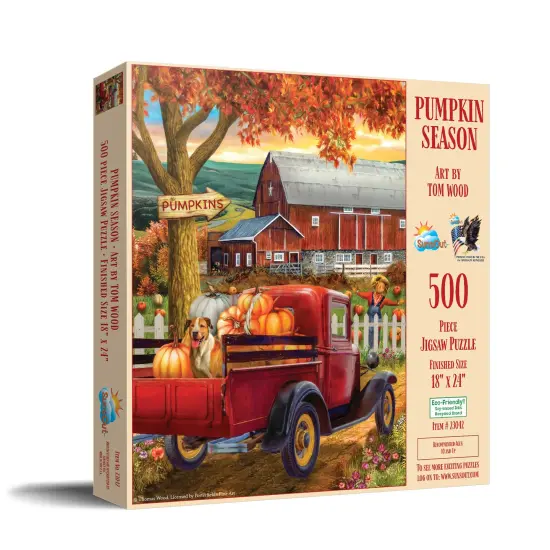 Sunsout Pumpkin Season 500 pc Halloween Jigsaw Puzzle 23042 {3}