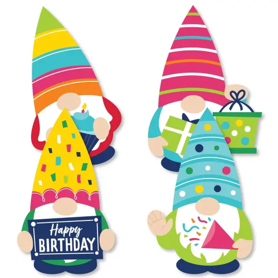 Big Dot of Happiness Gnome Birthday - Gnome Decorations DIY Happy Birthday Party Essentials - Set of 20 {3}