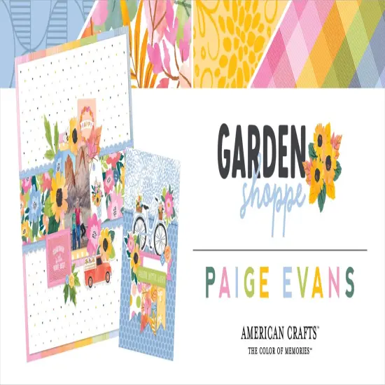 Paige Evans Single-Sided Paper Pad 12"X12" 48/Pkg-Garden Shoppe {4}
