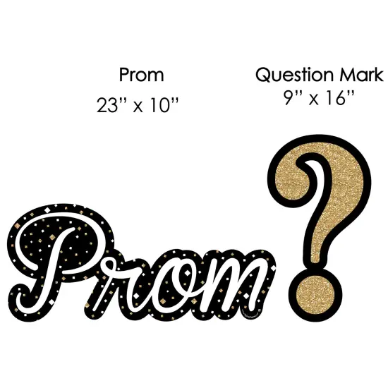 Big Dot of Happiness Promposal - Yard Sign & Outdoor Lawn Decorations - Prom Proposal Yard Signs - Set of 8 {7}