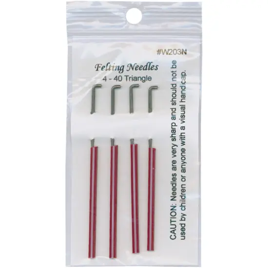 Wistyria Editions Felting Needles 4/Pkg-Size 40 Triangle {1}