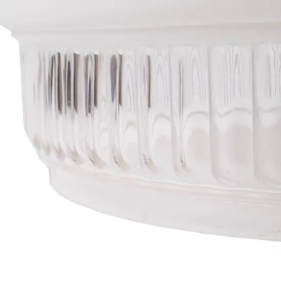 Aladdin 10" White Over Clear Glass Shade #N601 {5}