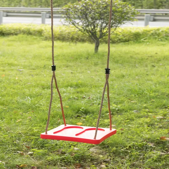 Adjustable Plastic Standing Swing, Outdoor Kids Playground Swing, for All Ages Green {11}