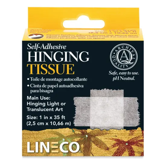 Lineco Self-Adhesive Hinging Tissue - 1" W x 35 ft L {1}