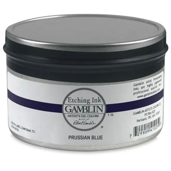 Gamblin Etching Ink - Prussian Blue, 1 lb {1}
