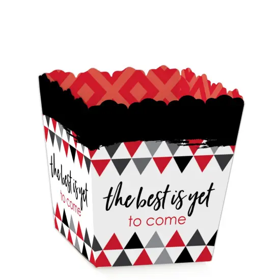 Big Dot of Happiness Red Grad - Best is Yet to Come - Party Mini Favor Boxes - RedGraduation Party Treat Candy Boxes - Set of 12 {1}