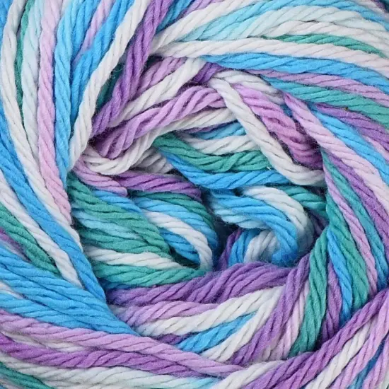 (Pack of 2) Lily Sugar'n Cream Yarn - Ombres Super Size-Beach Ball Blue {2}