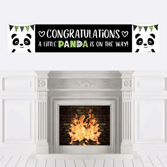 Big Dot of Happiness Party Like a Panda Bear - Baby Shower Decorations Party Banner {1}