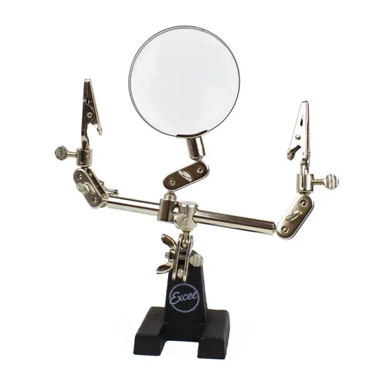 Double Clip Extra Hands with Magnifier {1}