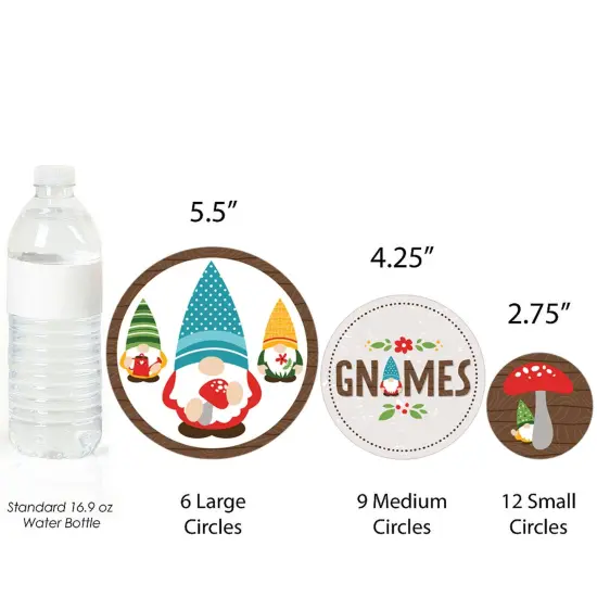 Big Dot of Happiness Garden Gnomes - Forest Gnome Party Giant Circle Confetti - Party Decorations - Large Confetti 27 Count {4}