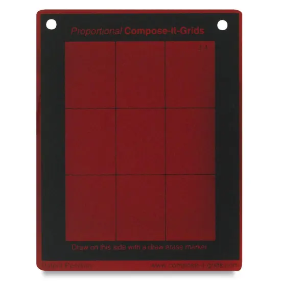 Compose It Grid - 4" x 5", Red, Value Finder, 3:4 {1}