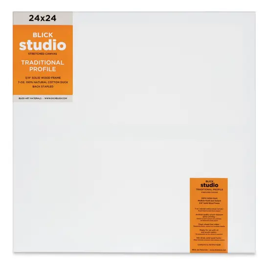 Blick Studio Stretched Cotton Canvas - Traditional Profile, 24" x 24" {1}